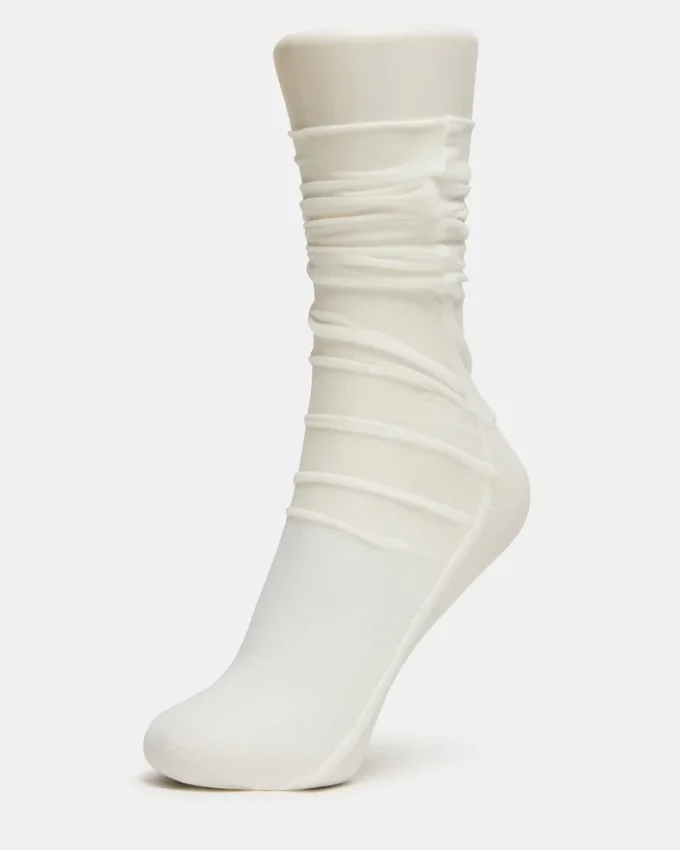 2-pak Sofia ensfarvede mesh-strømper, lyseblå 2-pak Sofia ensfarvede mesh-strømper, lyseblå