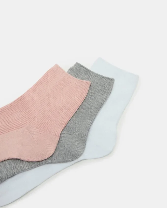 3-pak ankelstrømper