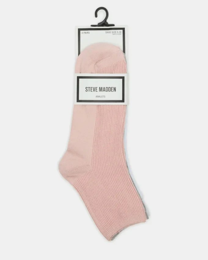 3-pak ankelstrømper