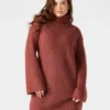 Abbie sweaterkjole Rust Abbie sweaterkjole Rust