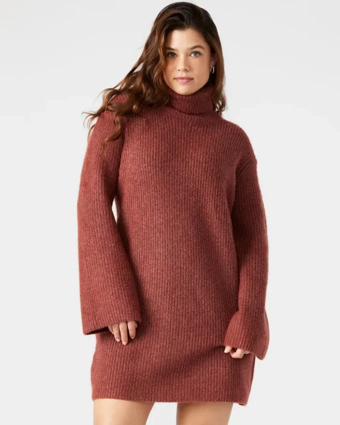 Abbie sweaterkjole Rust Abbie sweaterkjole Rust