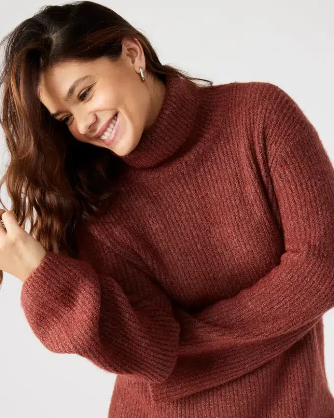 Abbie sweaterkjole Rust Abbie sweaterkjole Rust