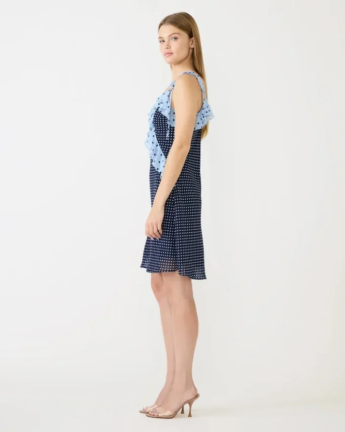 Adalina minikjole i vintage navy