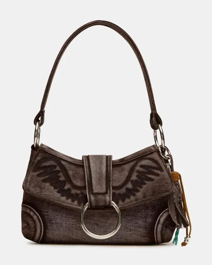 Albany-taske i tan-farvet denim