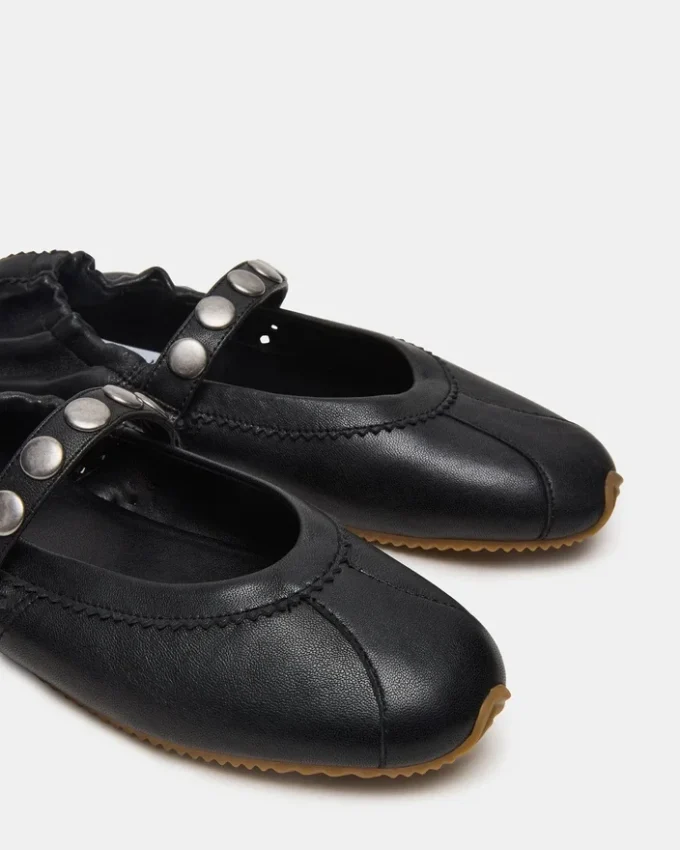 Anaya sort læder med nitter