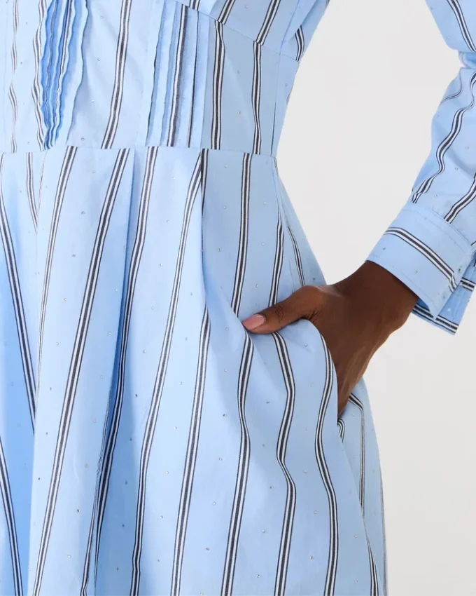 Ariany-kjole i Estate Blue