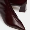 Ashli vinrødt læder