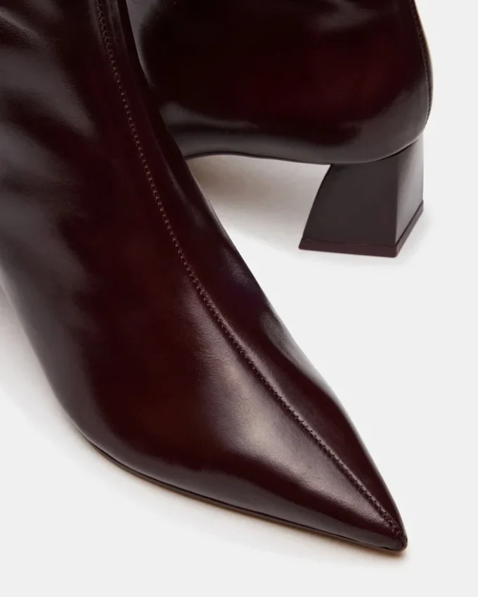 Ashli vinrødt læder