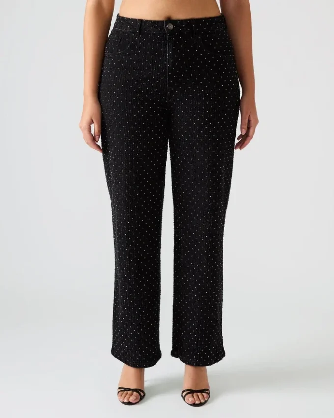 Avaline Crystal Jean Black