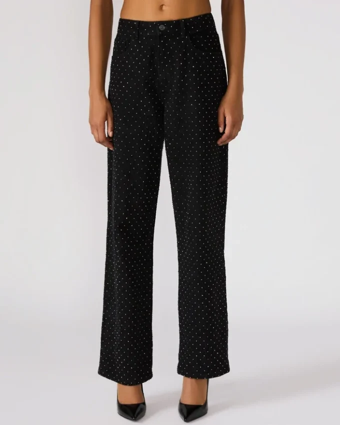 Avaline Crystal Jean Black