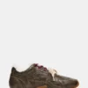 Aziel Faux Fur Brown Distressed
