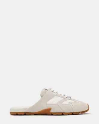 Aziel Mule hvid ruskind