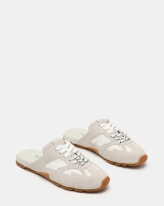 Aziel Mule hvid ruskind