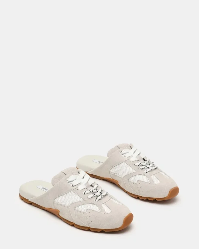 Aziel Mule hvid ruskind