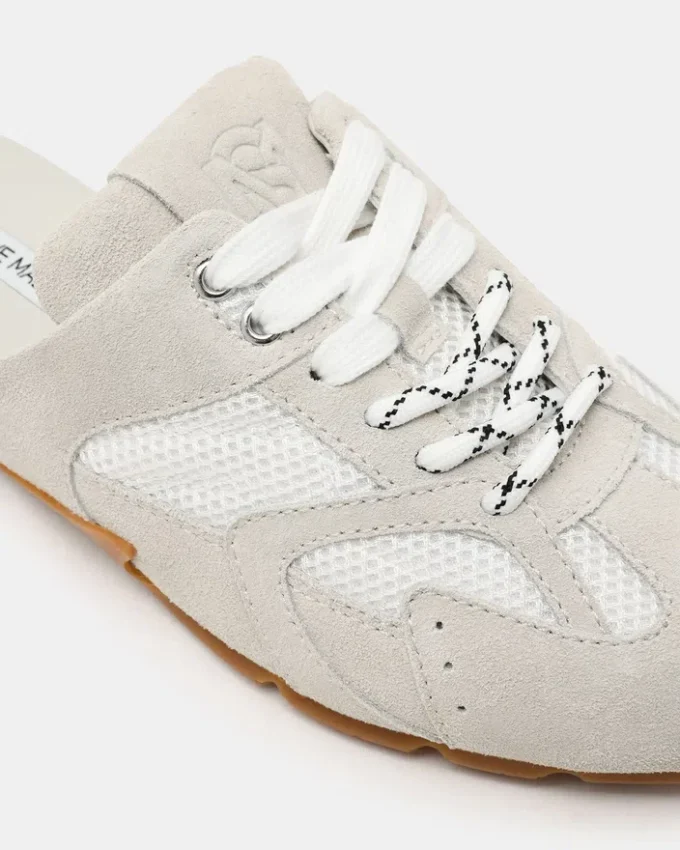 Aziel Mule hvid ruskind