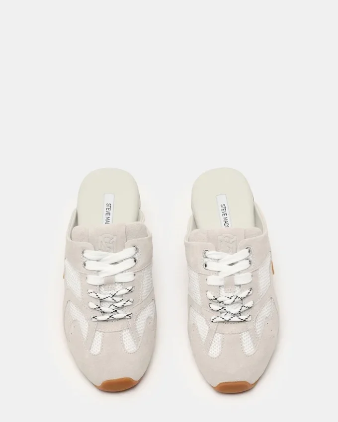 Aziel Mule hvid ruskind