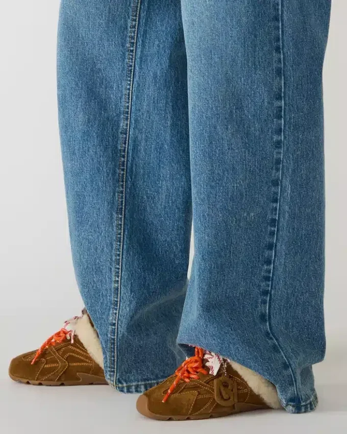 Aziel Mule hvid ruskind