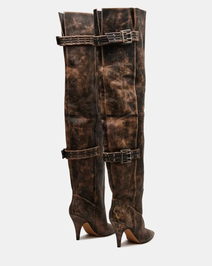 Baddie Brown Distressed