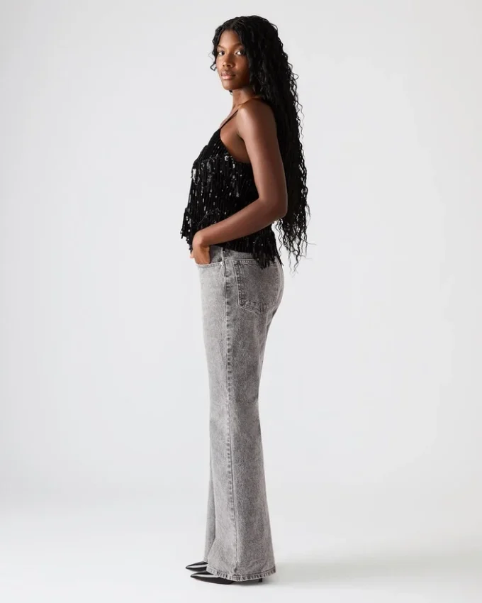 Blakelyn pailletbluse, sort Blakelyn pailletbluse, sort