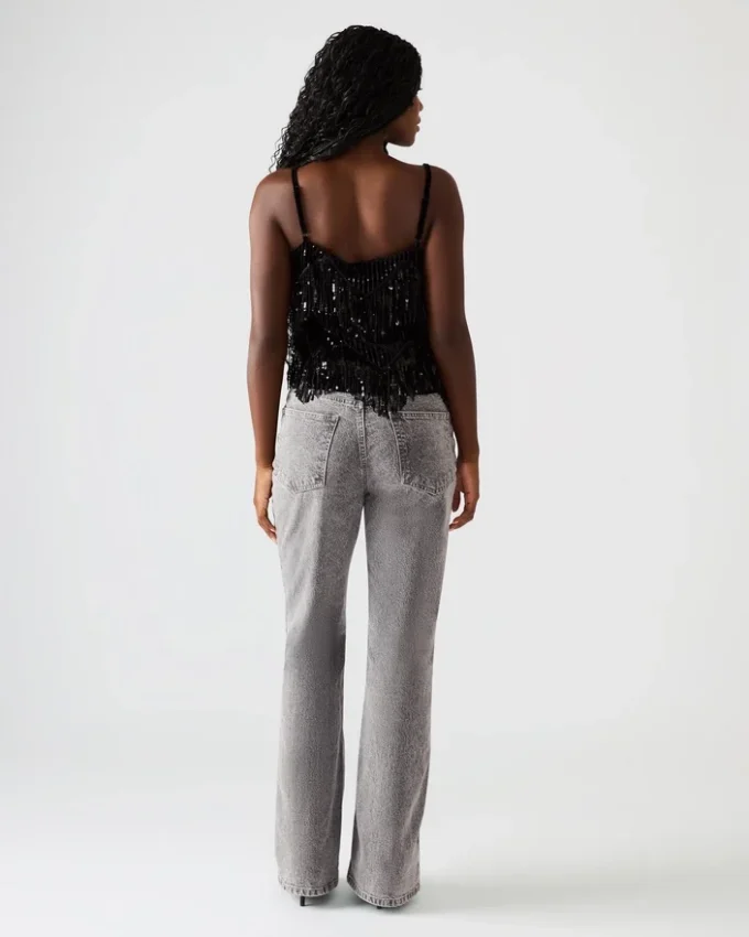 Blakelyn pailletbluse, sort Blakelyn pailletbluse, sort