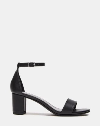 Børnesandaler Carrson, sort, glat