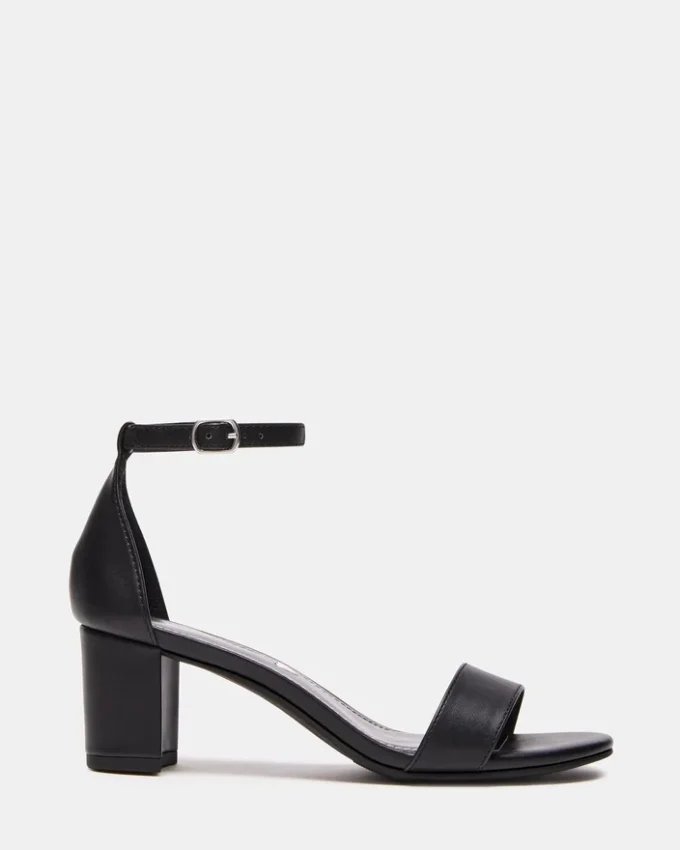 Børnesandaler Carrson, sort, glat