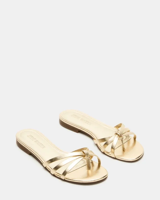 Calissi champagnefarvet læder