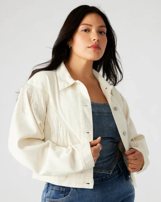 Canyon denimjakke, creme
