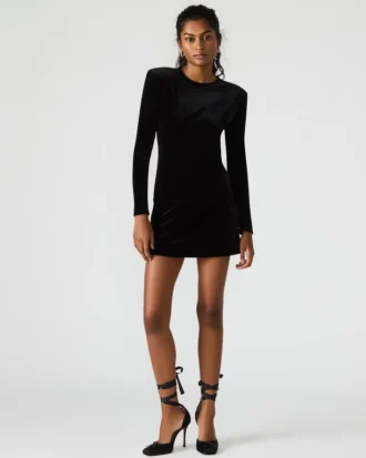 Cindi Velvet Skort Sort