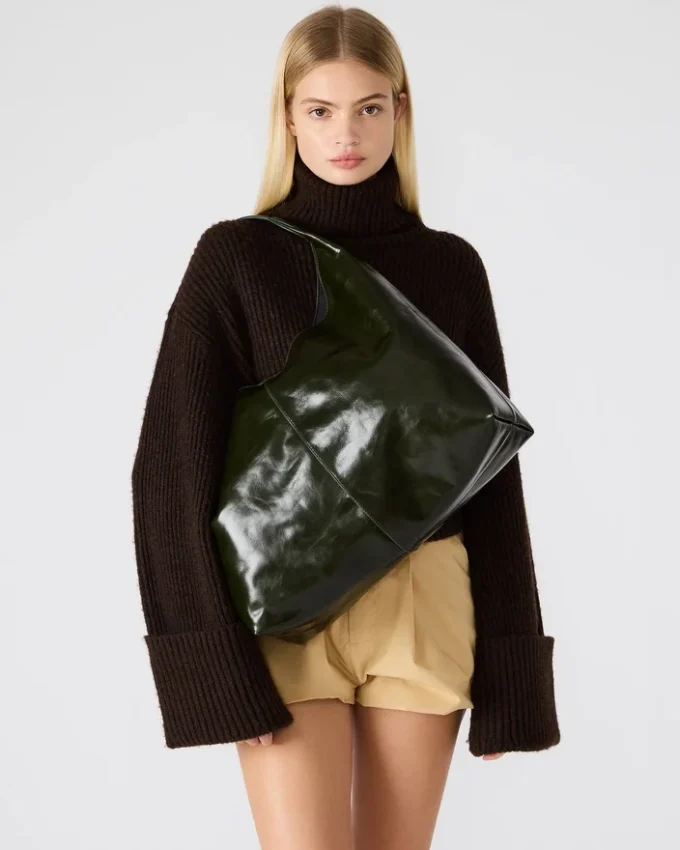 Collins-taske i oliven