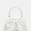 Cosette-taske i hvid satin Cosette-taske i hvid satin