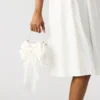 Cosette-taske i hvid satin Cosette-taske i hvid satin