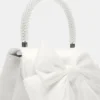 Cosette-taske i hvid satin Cosette-taske i hvid satin