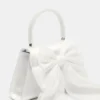 Cosette-taske i hvid satin Cosette-taske i hvid satin