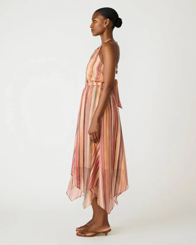 Dalina-kjole med striber i flere farver Dalina-kjole med striber i flere farver