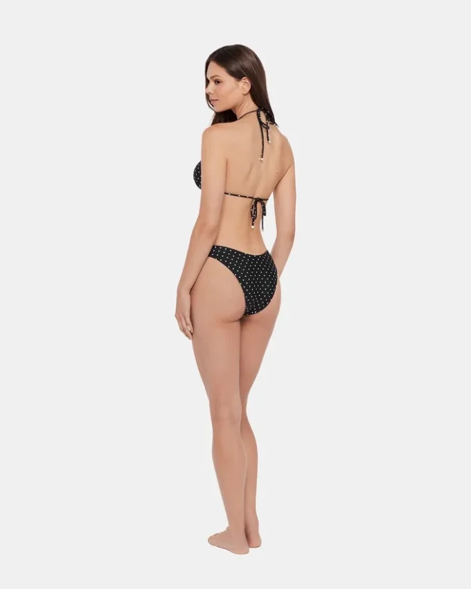 Darling Dot Bikini-top, sort med mønster