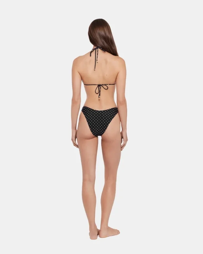 Darling Dot Bikini-top, sort med mønster