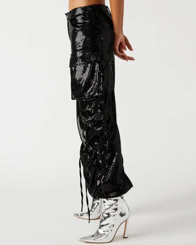 Duo Sequin Pant Black