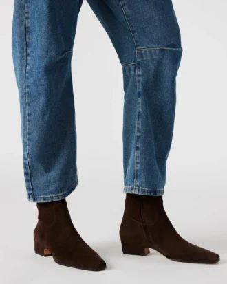 Dusty chokoladebrun ruskind Dusty chokoladebrun ruskind