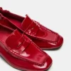 Estee Red Crinkle Patent