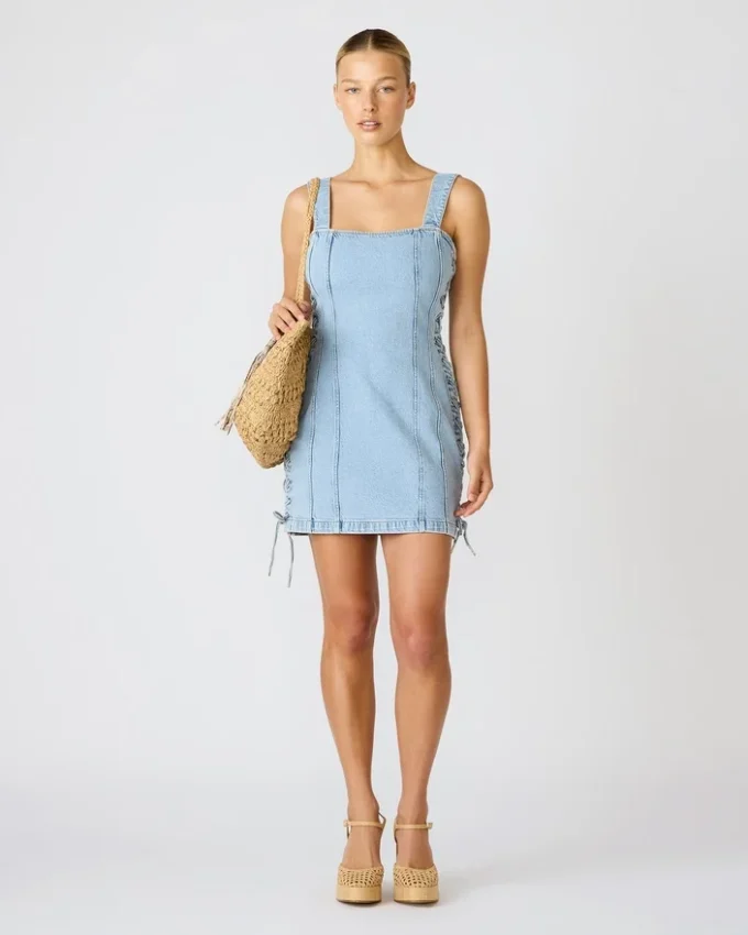 Gianka-kjole i Hazey Blue Gianka-kjole i Hazey Blue