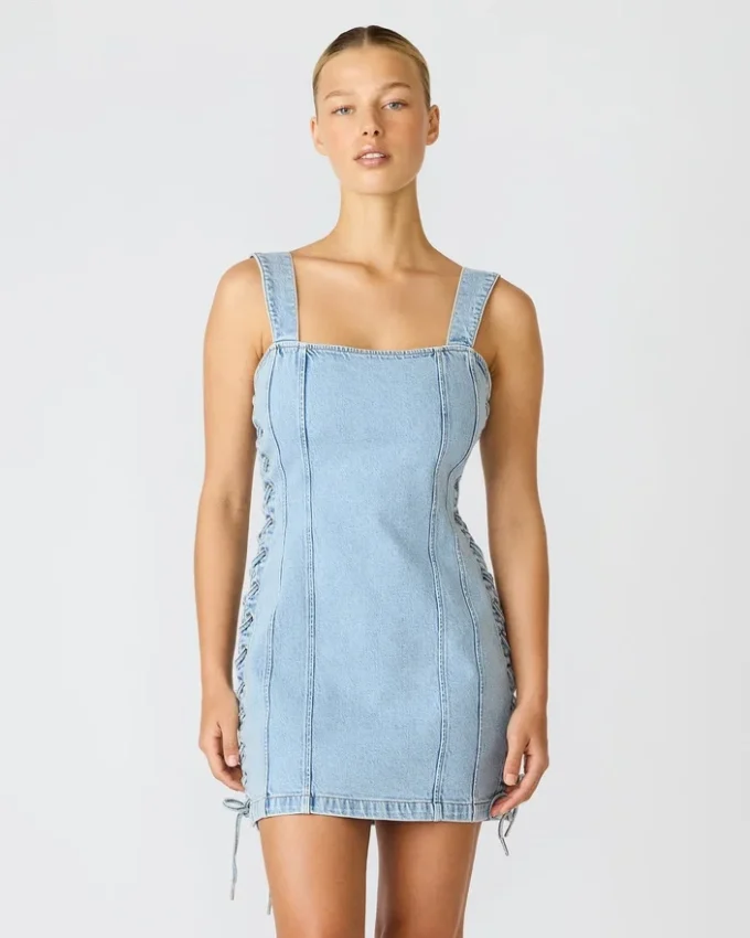 Gianka-kjole i Hazey Blue Gianka-kjole i Hazey Blue