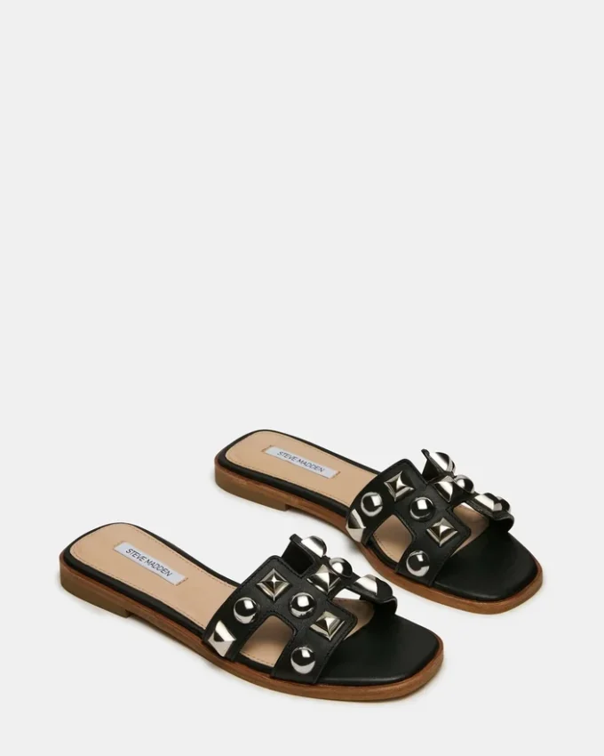 Hadyn Studs sort læder