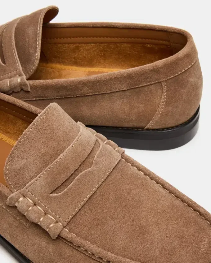 Huckle Taupe ruskind