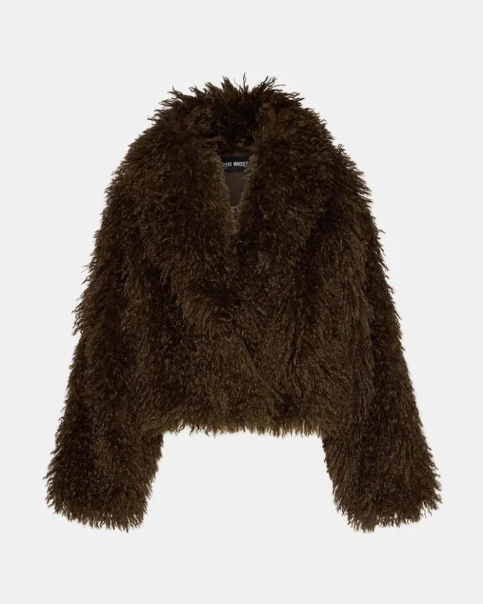 Inaya-frakke i mørk espresso