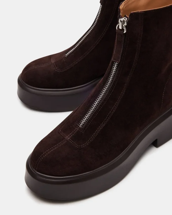 Jones chokoladebrun ruskind