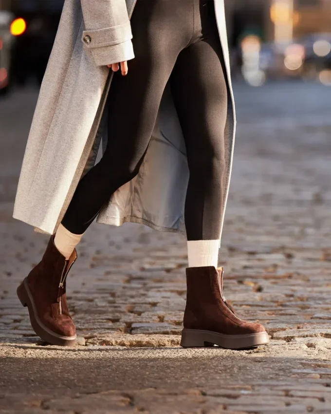 Jones chokoladebrun ruskind