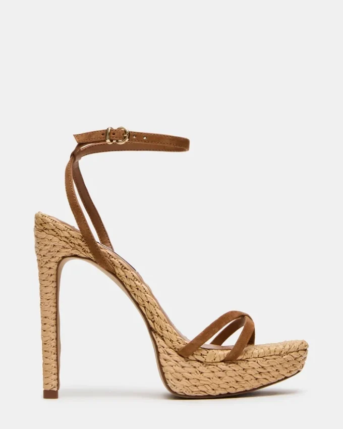 Juni Chestnut Suede Raffia Juni Chestnut Suede Raffia