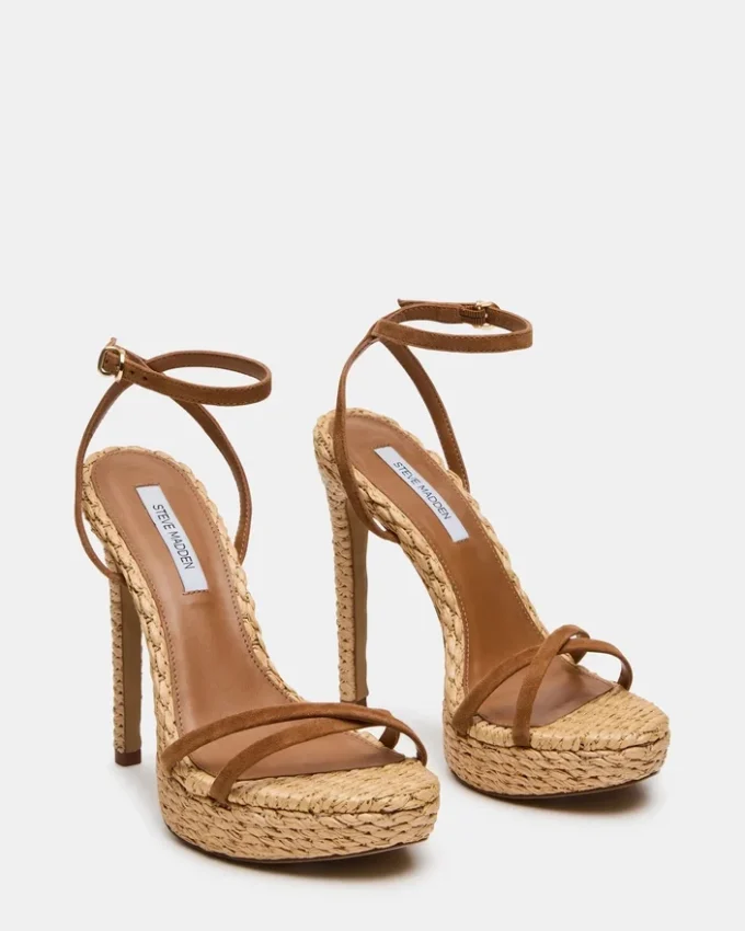 Juni Chestnut Suede Raffia Juni Chestnut Suede Raffia