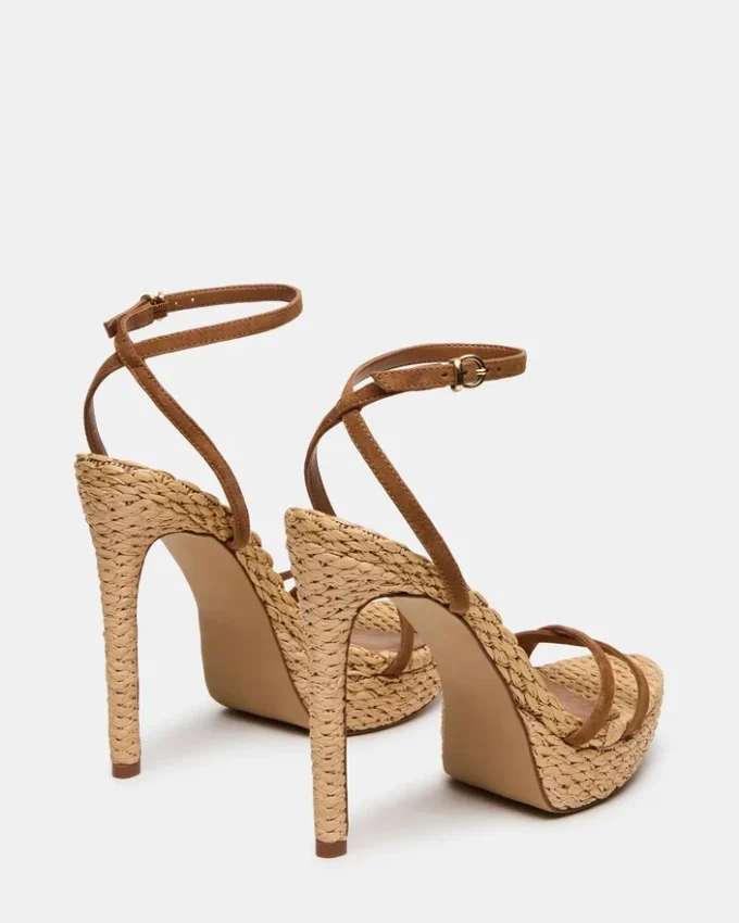 Juni Chestnut Suede Raffia Juni Chestnut Suede Raffia